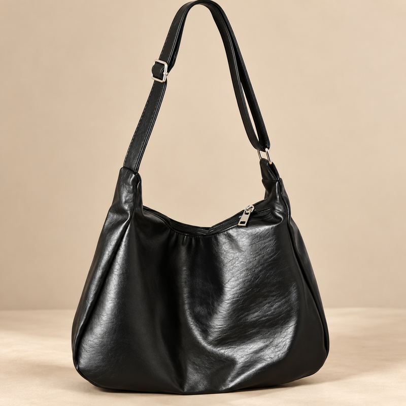 Slouchy Vegan Leather Underarm Hobo