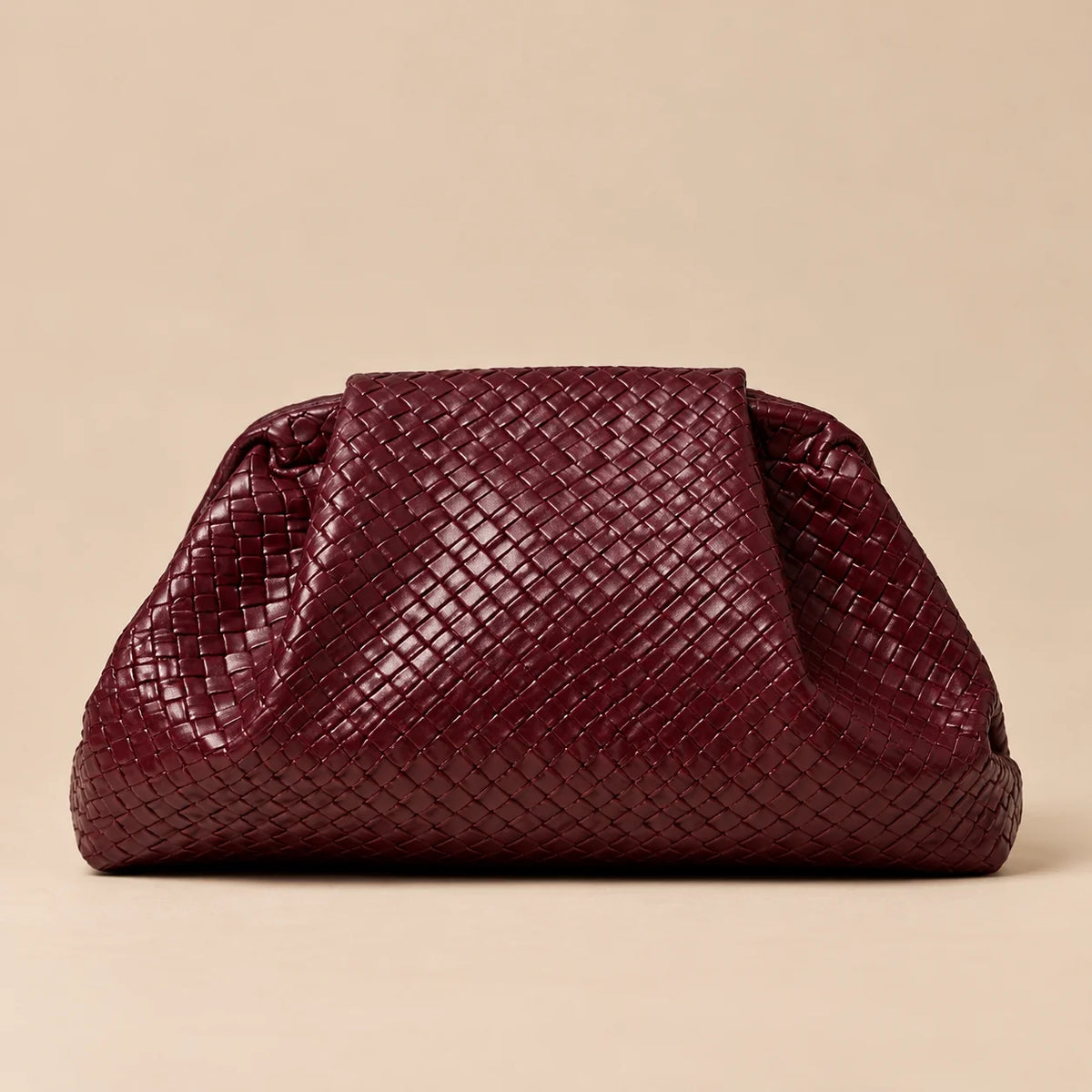 Woven Pouch Clutch