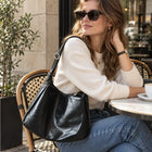 Slouchy Vegan Leather Underarm Hobo