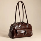 Vintage Brown Bowling Bag