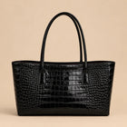 Croc-Embossed Work Tote